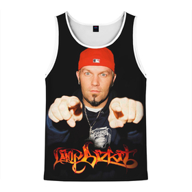 Мужская майка 3D с принтом Limp Bizkit в Ухте, 100% полиэстер | круглая горловина, приталенный силуэт, длина до линии бедра. Пройма и горловина окантованы тонкой бейкой | 