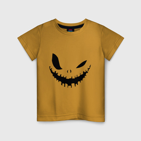 Детская футболка хлопок с принтом Scarecrow face в Курске, 100% хлопок | круглый вырез горловины, полуприлегающий силуэт, длина до линии бедер | 