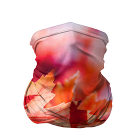 Бандана-труба 3D с принтом Красные кленовые листья в Кировске, 100% полиэстер, ткань с особыми свойствами — Activecool | плотность 150‒180 г/м2; хорошо тянется, но сохраняет форму | 