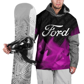 Накидка на куртку 3D с принтом Ford pro racing: символ сверху в Тюмени, 100% полиэстер |  | 