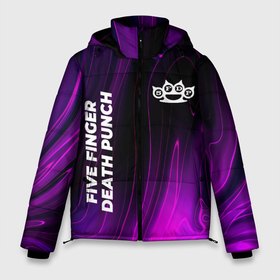 Мужская зимняя куртка 3D с принтом Five Finger Death Punch violet plasma в Белгороде, верх — 100% полиэстер; подкладка — 100% полиэстер; утеплитель — 100% полиэстер | длина ниже бедра, свободный силуэт Оверсайз. Есть воротник-стойка, отстегивающийся капюшон и ветрозащитная планка. 

Боковые карманы с листочкой на кнопках и внутренний карман на молнии. | Тематика изображения на принте: 