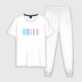 Мужская пижама хлопок с принтом Nmixx kpop группа в Курске, 100% хлопок | брюки и футболка прямого кроя, без карманов, на брюках мягкая резинка на поясе и по низу штанин
 | 