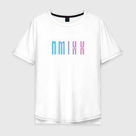 Мужская футболка хлопок Oversize с принтом Nmixx kpop группа в Курске, 100% хлопок | свободный крой, круглый ворот, “спинка” длиннее передней части | Тематика изображения на принте: 