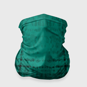 Бандана-труба 3D с принтом Мозаичный узор в черно   зеленых тонах , 100% полиэстер, ткань с особыми свойствами — Activecool | плотность 150‒180 г/м2; хорошо тянется, но сохраняет форму | Тематика изображения на принте: 