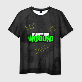 Мужская футболка 3D с принтом NFS Unbound в Екатеринбурге, 100% полиэфир | прямой крой, круглый вырез горловины, длина до линии бедер | 
