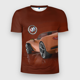 Мужская футболка 3D Slim с принтом Buick wild cat   concept в Кировске, 100% полиэстер с улучшенными характеристиками | приталенный силуэт, круглая горловина, широкие плечи, сужается к линии бедра | 