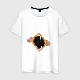 Мужская футболка хлопок с принтом Бездна в Екатеринбурге, 100% хлопок | прямой крой, круглый вырез горловины, длина до линии бедер, слегка спущенное плечо. | 