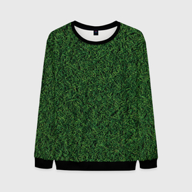 Мужской свитшот 3D с принтом Зеленая камуфляжная трава в Белгороде, 100% полиэстер с мягким внутренним слоем | круглый вырез горловины, мягкая резинка на манжетах и поясе, свободная посадка по фигуре | 