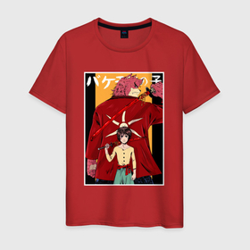 Мужская футболка хлопок с принтом Kumatetsu and Ren art , 100% хлопок | прямой крой, круглый вырез горловины, длина до линии бедер, слегка спущенное плечо. | 