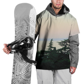 Накидка на куртку 3D с принтом Мягкий рассвет в Курске, 100% полиэстер |  | Тематика изображения на принте: 