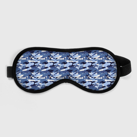 Маска для сна 3D с принтом Камуфляж Navi Camo в Ухте, внешний слой — 100% полиэфир, внутренний слой — 100% хлопок, между ними — поролон |  | 