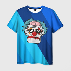 Мужская футболка 3D с принтом Зомби   клоун в Курске, 100% полиэфир | прямой крой, круглый вырез горловины, длина до линии бедер | 
