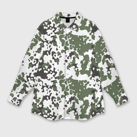 Мужская рубашка oversize 3D с принтом Камуфляж M 84 Snow в Кировске,  |  | Тематика изображения на принте: 
