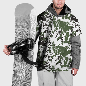 Накидка на куртку 3D с принтом Камуфляж M 84 Snow в Санкт-Петербурге, 100% полиэстер |  | 