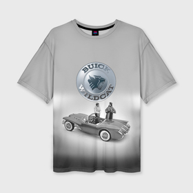 Женская футболка oversize 3D с принтом Buick Wildcat   cabriolet   Retro в Белгороде,  |  | 