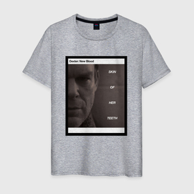 Мужская футболка хлопок с принтом Декстер новая кровь арт в Петрозаводске, 100% хлопок | прямой крой, круглый вырез горловины, длина до линии бедер, слегка спущенное плечо. | 