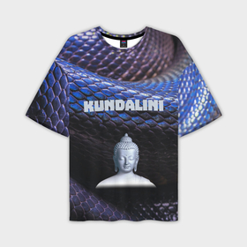Мужская футболка OVERSIZE 3D с принтом Будда, раскрывающий Кундалини в Петрозаводске,  |  | 