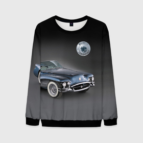 Мужской свитшот 3D с принтом Buick Wildcat   cabriolet в Тюмени, 100% полиэстер с мягким внутренним слоем | круглый вырез горловины, мягкая резинка на манжетах и поясе, свободная посадка по фигуре | 