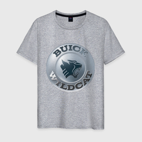 Мужская футболка хлопок с принтом Buick Wildcat   logotype в Белгороде, 100% хлопок | прямой крой, круглый вырез горловины, длина до линии бедер, слегка спущенное плечо. | 