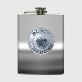Фляга с принтом Buick Wildcat   emblem в Тюмени, металлический корпус | емкость 0,22 л, размер 125 х 94 мм. Виниловая наклейка запечатывается полностью | Тематика изображения на принте: 