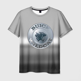 Мужская футболка 3D с принтом Buick Wildcat   emblem в Курске, 100% полиэфир | прямой крой, круглый вырез горловины, длина до линии бедер | 