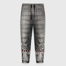 Мужские брюки 3D с принтом Пеннивайз костюм нижняя часть в Белгороде, 100% полиэстер | манжеты по низу, эластичный пояс регулируется шнурком, по бокам два кармана без застежек, внутренняя часть кармана из мелкой сетки | 