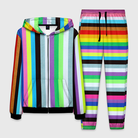 Мужской костюм 3D с принтом Множество цветов в Ухте, 100% полиэстер | Манжеты и пояс оформлены тканевой резинкой, двухслойный капюшон со шнурком для регулировки, карманы спереди | 