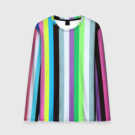Мужской лонгслив 3D с принтом Множество цветов в Ухте, 100% полиэстер | длинные рукава, круглый вырез горловины, полуприлегающий силуэт | 
