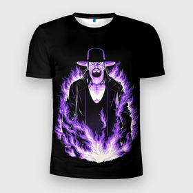 Мужская футболка 3D Slim с принтом The phenom undertaker в Петрозаводске, 100% полиэстер с улучшенными характеристиками | приталенный силуэт, круглая горловина, широкие плечи, сужается к линии бедра | Тематика изображения на принте: 