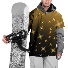 Накидка на куртку 3D с принтом Праздничная звездная пыль , 100% полиэстер |  | 