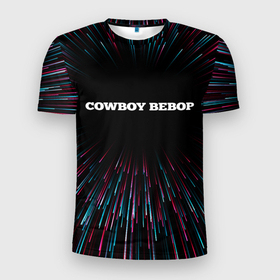Мужская футболка 3D Slim с принтом Cowboy Bebop infinity , 100% полиэстер с улучшенными характеристиками | приталенный силуэт, круглая горловина, широкие плечи, сужается к линии бедра | 