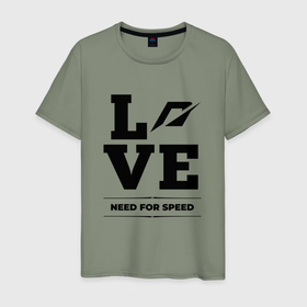 Мужская футболка хлопок с принтом Need for Speed love classic в Белгороде, 100% хлопок | прямой крой, круглый вырез горловины, длина до линии бедер, слегка спущенное плечо. | Тематика изображения на принте: 