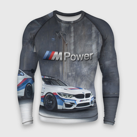 Мужской рашгард 3D с принтом BMW M4 GT4   racing team   motorsport ,  |  | Тематика изображения на принте: 