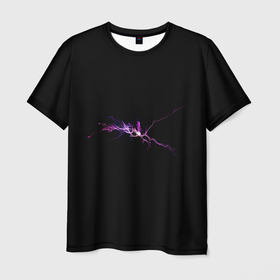 Мужская футболка 3D с принтом Темная энергия в Екатеринбурге, 100% полиэфир | прямой крой, круглый вырез горловины, длина до линии бедер | 