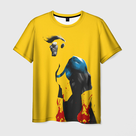 Мужская футболка 3D с принтом Марк Грейсон арт , 100% полиэфир | прямой крой, круглый вырез горловины, длина до линии бедер | 