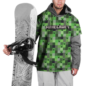 Накидка на куртку 3D с принтом Minecraft   пиксельные лица в Курске, 100% полиэстер |  | 
