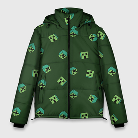 Мужская зимняя куртка 3D с принтом Minecraft   зеленые лица в Белгороде, верх — 100% полиэстер; подкладка — 100% полиэстер; утеплитель — 100% полиэстер | длина ниже бедра, свободный силуэт Оверсайз. Есть воротник-стойка, отстегивающийся капюшон и ветрозащитная планка. 

Боковые карманы с листочкой на кнопках и внутренний карман на молнии. | 