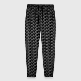 Мужские брюки 3D с принтом Объёмные ячейки   оптическая иллюзия в Тюмени, 100% полиэстер | манжеты по низу, эластичный пояс регулируется шнурком, по бокам два кармана без застежек, внутренняя часть кармана из мелкой сетки | 