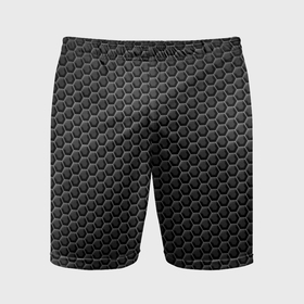 Мужские шорты спортивные с принтом Объёмные ячейки   оптическая иллюзия в Курске,  |  | 