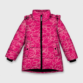Зимняя куртка для девочек 3D с принтом Особо розовый Девчачий в Белгороде, ткань верха — 100% полиэстер; подклад — 100% полиэстер, утеплитель — 100% полиэстер. | длина ниже бедра, удлиненная спинка, воротник стойка и отстегивающийся капюшон. Есть боковые карманы с листочкой на кнопках, утяжки по низу изделия и внутренний карман на молнии. 

Предусмотрены светоотражающий принт на спинке, радужный светоотражающий элемент на пуллере молнии и на резинке для утяжки. | 