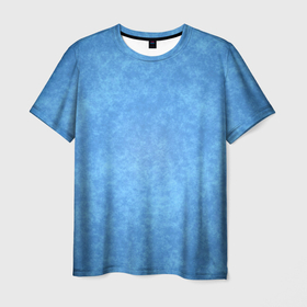 Мужская футболка 3D с принтом Текстура: аквамарин в Кировске, 100% полиэфир | прямой крой, круглый вырез горловины, длина до линии бедер | 