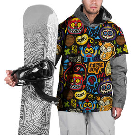 Накидка на куртку 3D с принтом Ужастики и монстры в Кировске, 100% полиэстер |  | Тематика изображения на принте: 