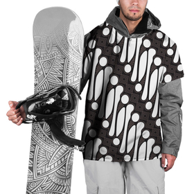 Накидка на куртку 3D с принтом Индонезийский батик , 100% полиэстер |  | Тематика изображения на принте: 