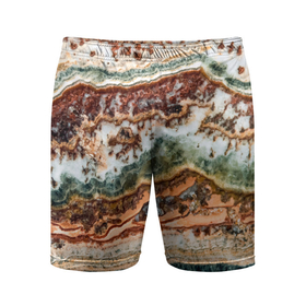 Мужские шорты спортивные с принтом Натуральный природный камень агат в Тюмени,  |  | 