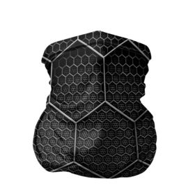 Бандана-труба 3D с принтом Стальные соты в Курске, 100% полиэстер, ткань с особыми свойствами — Activecool | плотность 150‒180 г/м2; хорошо тянется, но сохраняет форму | 