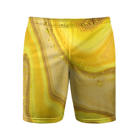 Мужские шорты спортивные с принтом Сладкий янтарный мед в Белгороде,  |  | Тематика изображения на принте: 