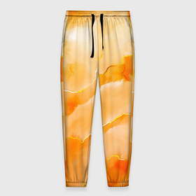 Мужские брюки 3D с принтом Оранжевое настроение , 100% полиэстер | манжеты по низу, эластичный пояс регулируется шнурком, по бокам два кармана без застежек, внутренняя часть кармана из мелкой сетки | Тематика изображения на принте: 