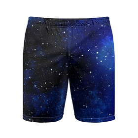 Мужские шорты спортивные с принтом Чистое звездное небо в Белгороде,  |  | 
