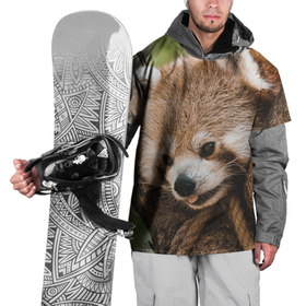 Накидка на куртку 3D с принтом Малая милая панда в Кировске, 100% полиэстер |  | Тематика изображения на принте: 