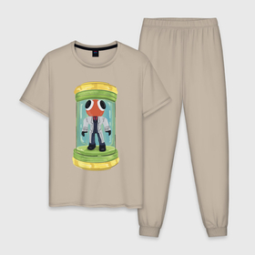 Мужская пижама хлопок с принтом Rainbow friends   Рэд в Белгороде, 100% хлопок | брюки и футболка прямого кроя, без карманов, на брюках мягкая резинка на поясе и по низу штанин
 | 